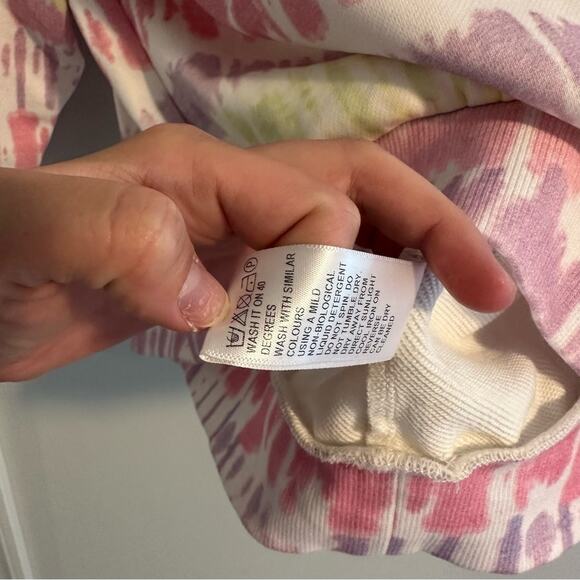 NWT Olivia Rubin Tie Dye Pearl Cotton Cotton Hoodie Small - Picture 8 of 12